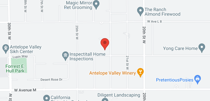 map of 2219 Avenue L12 Lancaster, CA 93536